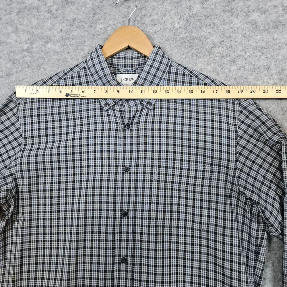 J Crew Men's Multicolor Mini-Check Shirt Size‎ M 100% Cotton Mini-Pane Preppy
